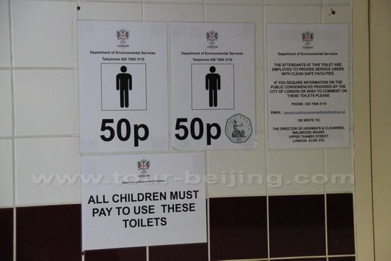 50 pennies for toilet admission