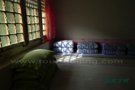 A glimpse of a room in a farmhouse turned guesthouse 