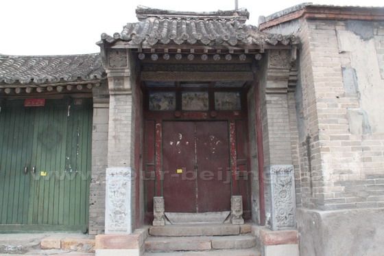 A typical door of the courtyard on in the fort village.