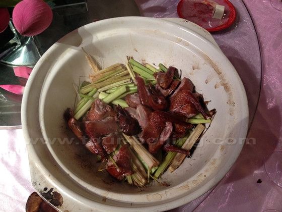 Chef Li's Baked Pigeon with Lemongrass