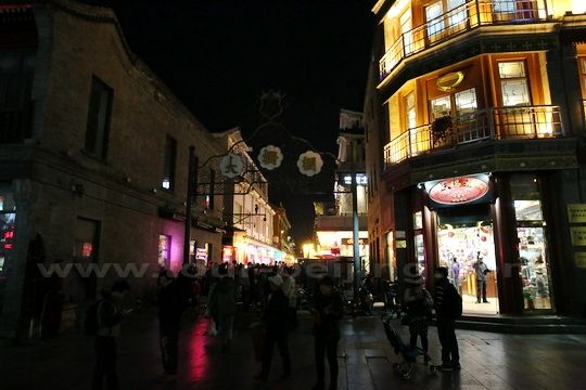 Dashilan is a famous commercial alley the branches off Qianmen Street