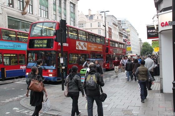 Double decker buses are everywhere