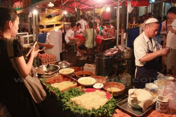 Lanzhou is well known for its noodles.