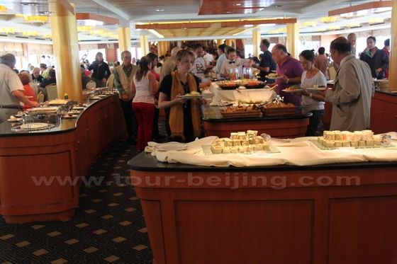 Lunch buffet service is available