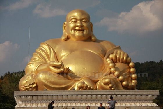 A 19.99 meter high statue of Maitrey