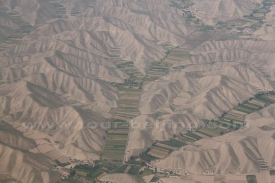 More barrent and snady hills around Lanzhou