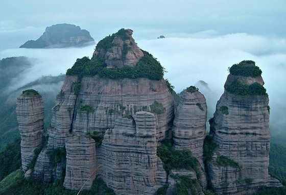 Mount Danxia (China Red Stone Park) in Guangdong Province