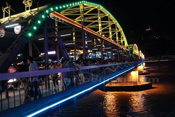 Night View of Zhongshan Bridge