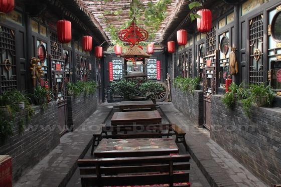 One of the two courtyards in Harmony Guesthouse