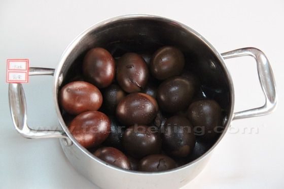 Sauced eggs