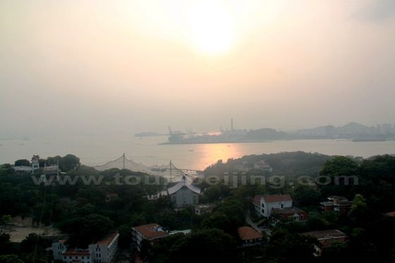Sun is setting over the mesmerising Gulangyu Island
