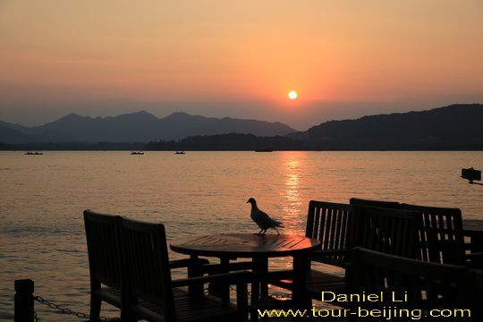 Sunset over the West Lake
