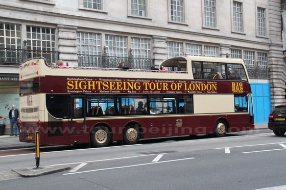 The Bis Bus is on the fanous Regent Street in the central London