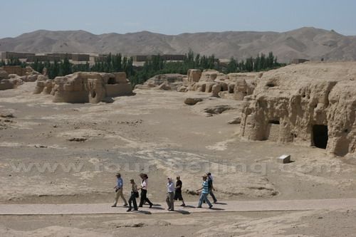 The Gaochang ruins.