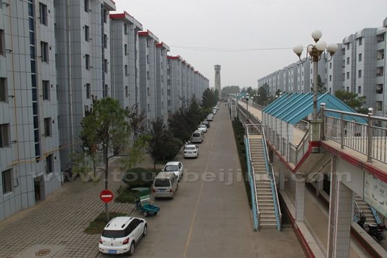The collective village provides each family with one flat