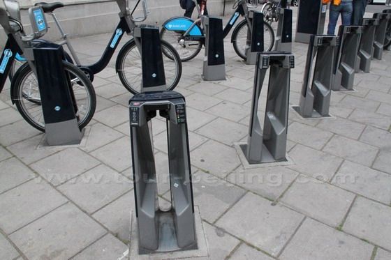 The docking point where you pick up or return your bikes