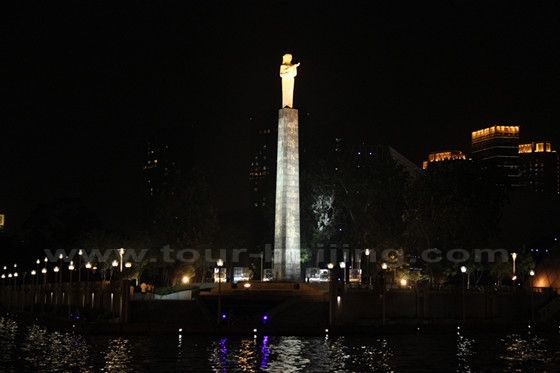 The monument to the Project of Bring the Water of Luanhe River into Tianjin.