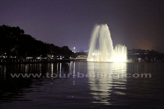 The musical fountains