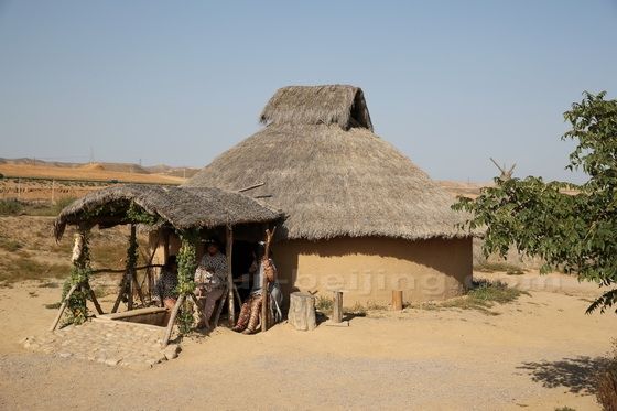 The replica of the Shuidonggou Village