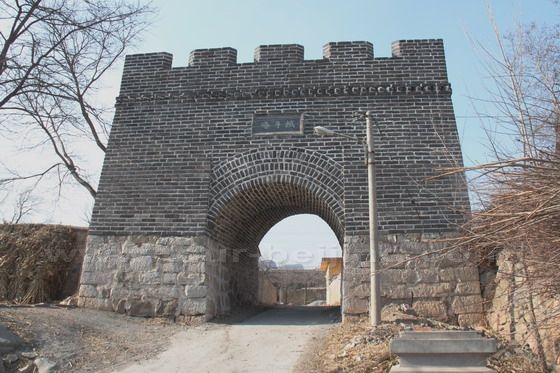 The restored castle remnant looks ugly