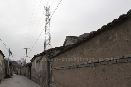 The signal tower reminds you that the village is in the 21th century.