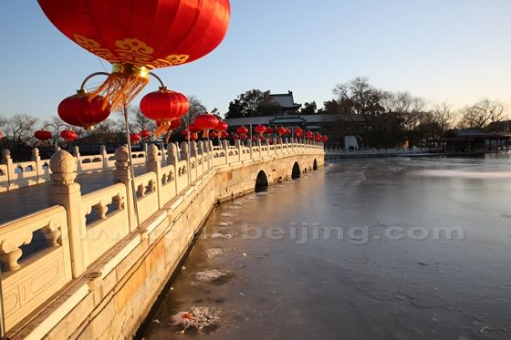 The sunset glow affected  bridge