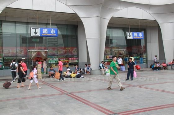 The supermarket in the east of the building