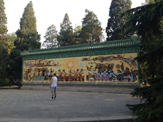 This is the mural on the ritual sacrifice to the Sun