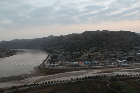 Yellow River, Qikou Town and Qiushui River
