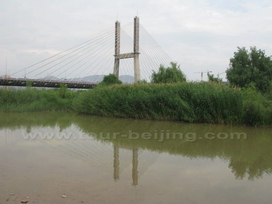 Yintan Bridge and the wetland park