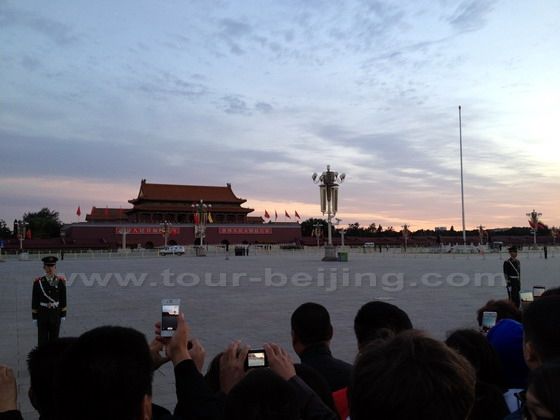 Sunrise over Tiananmen Square