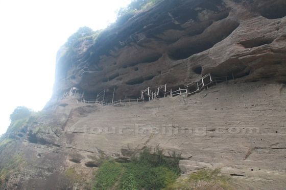 ancient cave dwellings of wooden structures
