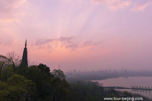 West Lake Sunrise and Sunset