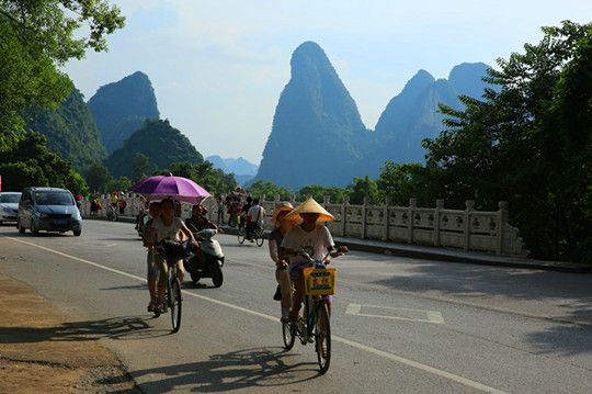 Biking inspite of the scorching sun