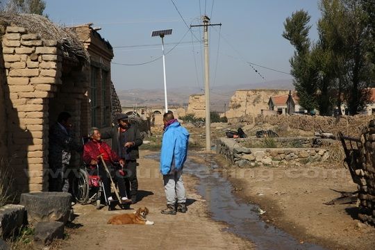Chatting with the local villagers