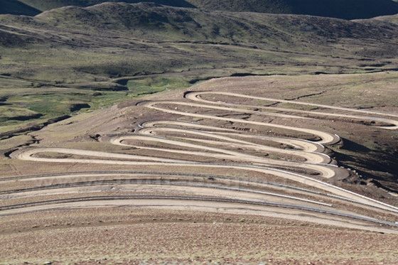 Driving with endless twists and turns, and hairpin bends