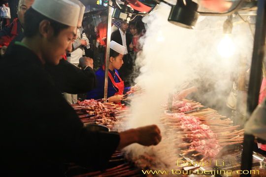 Tasty mutton kebabs 