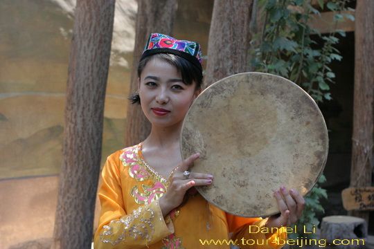 A Uyghur Girl along Silk Road