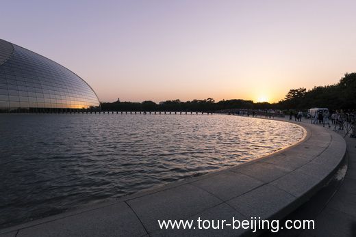 Night View of National Centre for the Performing Arts (China)