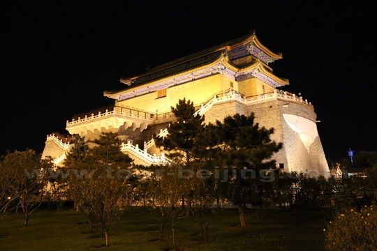 Night View of Qianmen Street in Beijing