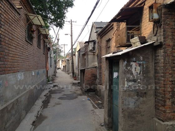 you will see narrower lanes lined with shabby single-storey brick houses
